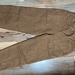 Flamingals Women's Tan barrel Jeans